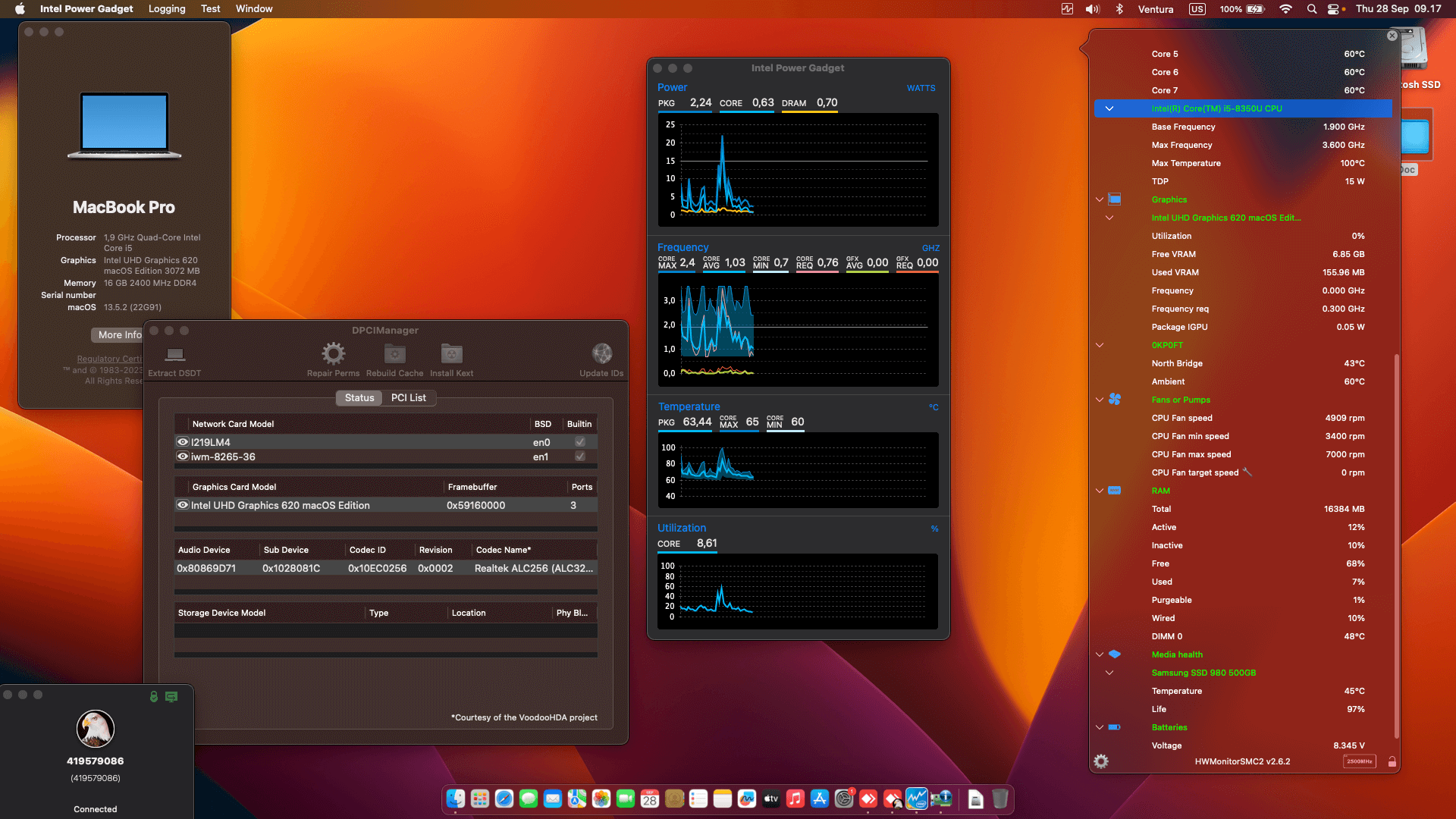 Dell Latitude 7490 7th [KabyLake R + Intel UHD 620 + I2C]   OpenCore 1